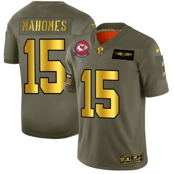 gold mahomes jersey
